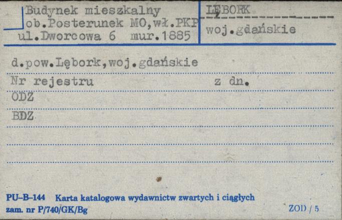 budynek mieszkalny ob. budynek MO, skan 1