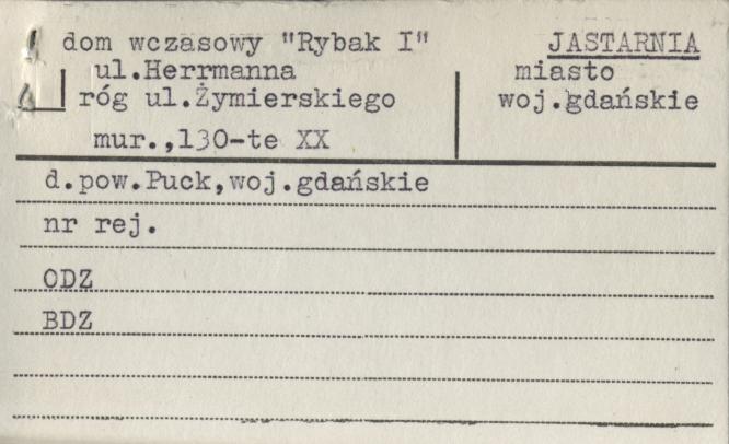 dom wczasowy 'Rybak I', skan 1
