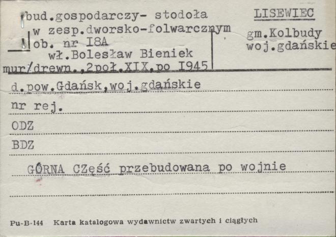 budynek gospodarczy (stodoła) w zespole dworsko-folwarcznym, skan 1