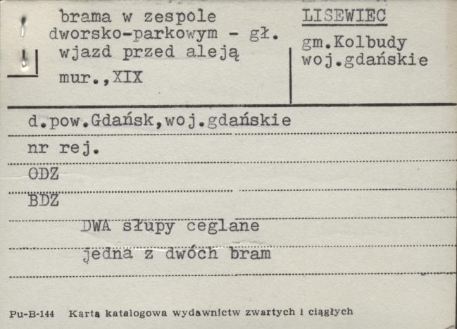 brama w zespole dworsko-pałacowym, skan 1