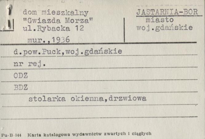 dom mieszkalny 'Gwiazda Morza', skan 1