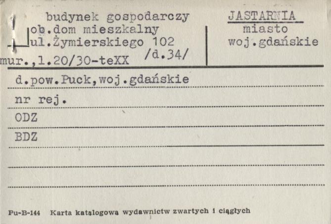 budynek gospodarczy, ob. dom mieszkalny, skan 1