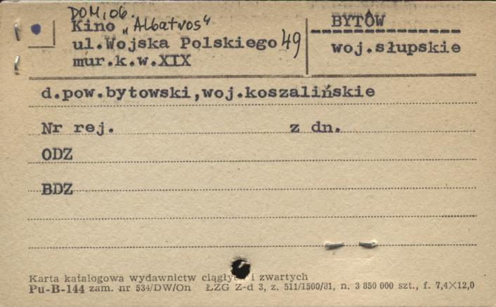 dom, ob. kino Albatros, skan 1