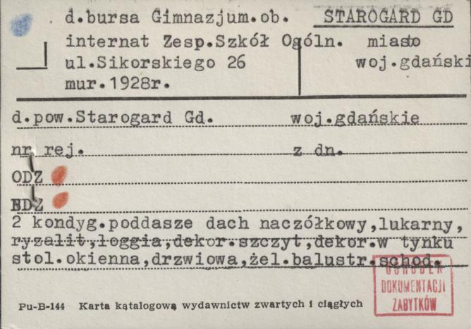 bursa gimnazjum ob. internat zesp. szkół. ogóln., skan 1