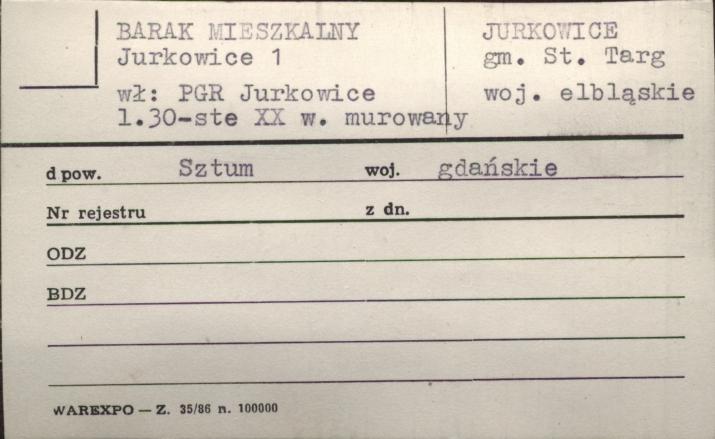 barak mieszkalny, skan 1