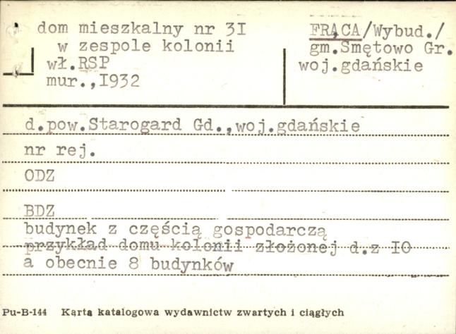 dom mieszkalny w zespole kolonii, skan 1