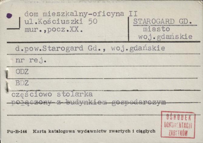 dom mieszkalny - oficyna II, skan 1