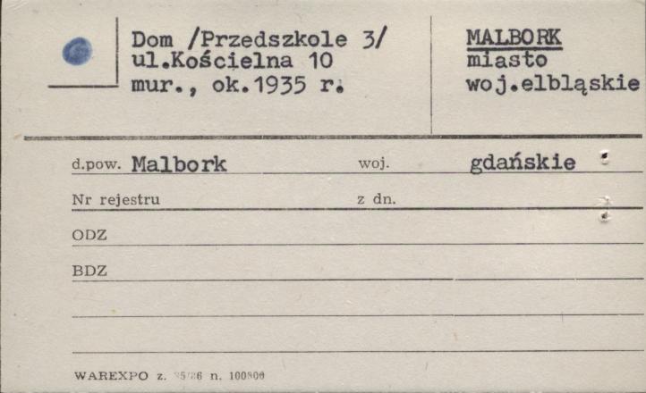 dom (Przedszkole 3), skan 1