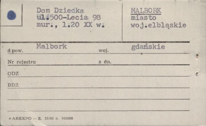 Dom Dziecka, skan 1