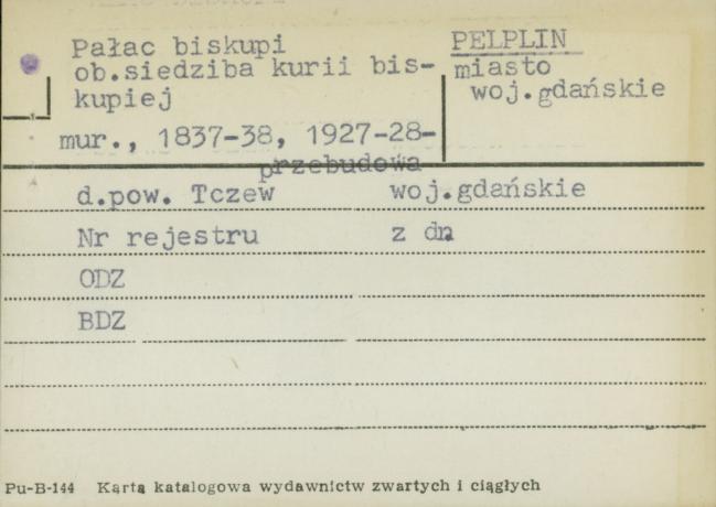 pałac biskupi ob. siedziba kurii biskupiej, skan 1