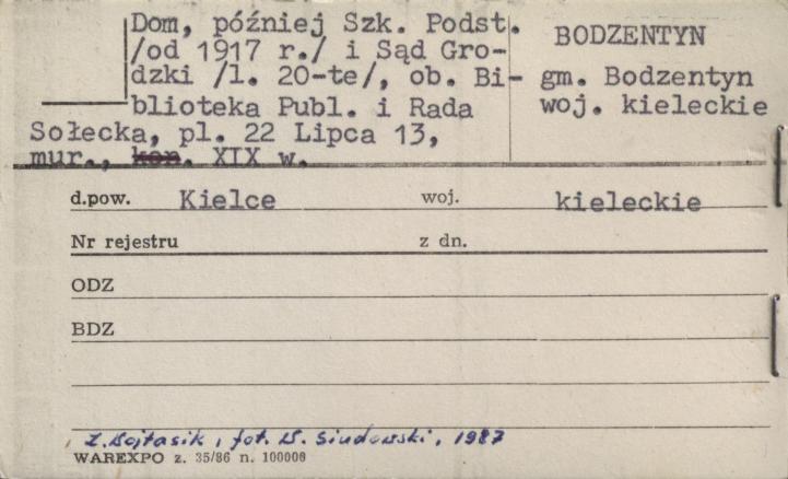 dom, później Szk. Podst. i Sąd Grodzki, skan 1