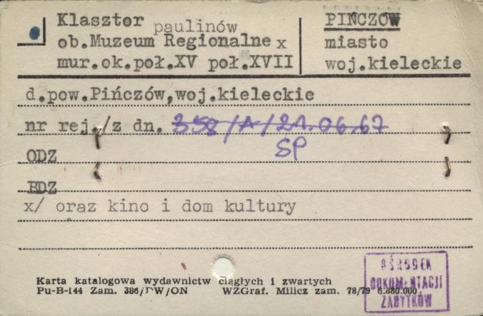 klasztor paulinów, ob. muzeum regionalne, skan 1