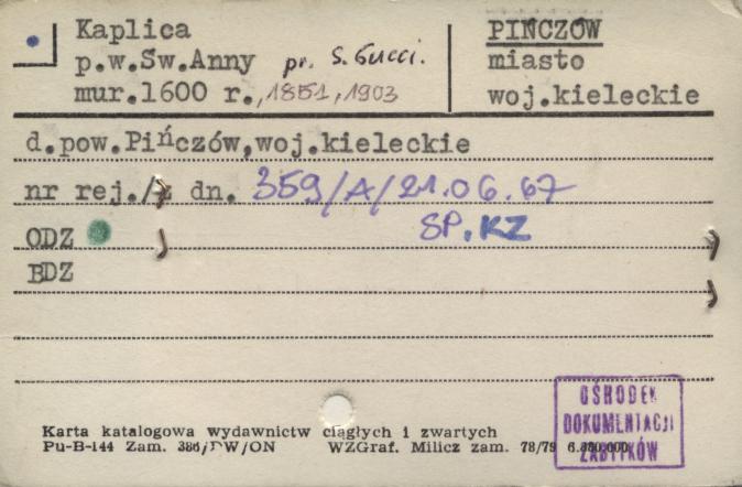 kaplica p. w. św. Anny, skan 1