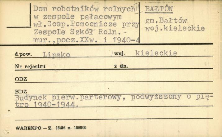 dom robotników rolnych II w zespole pałacowym, skan 1