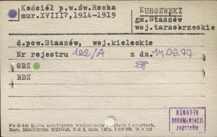 kościół p. w. św. Rocha, skan 1