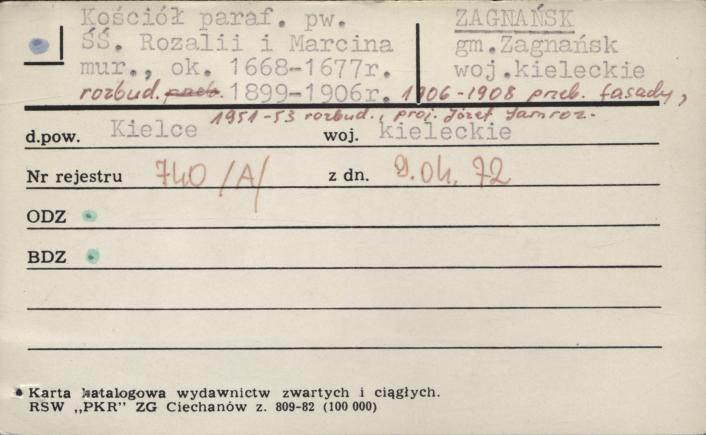 kościół parafialny p.w. ŚŚ. Rozalii i Marcina, skan 1