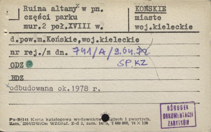 altana w parku, skan 3