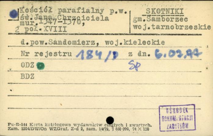 kościół parafialny p.w. św, Jana Chrzciciela, skan 1