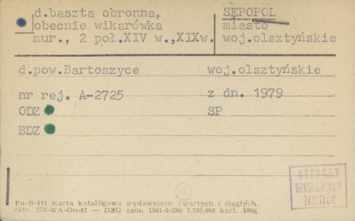 baszta, ob. wikarówka, skan 1