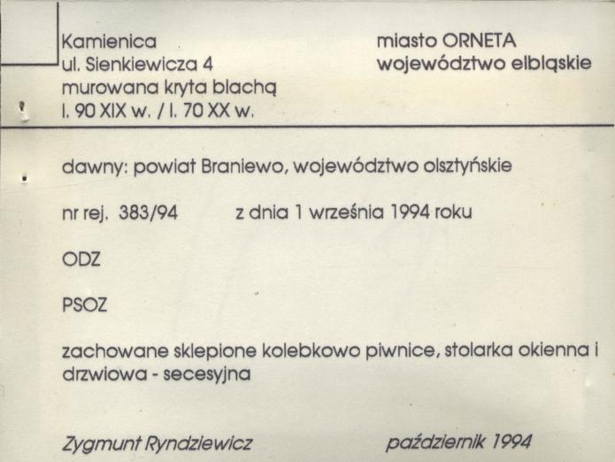 kamienica mieszczańska, skan 3