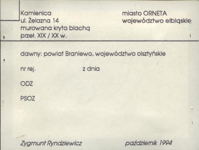 kamienica mieszczańska, skan 3