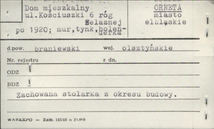 dom mieszkalny, kamienica, skan 1