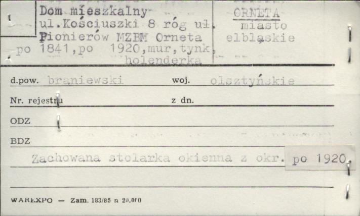 dom mieszkalny, kamienica, skan 1