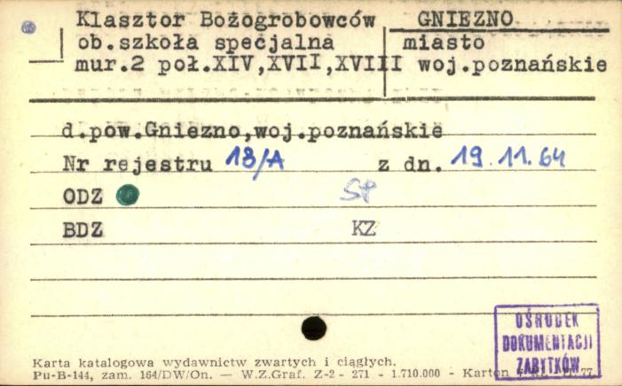 klasztor bożogrobców, ob. szkoła specjalna, skan 1