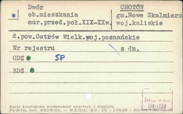 dwór, ob. budynek mieszkalny, skan 1