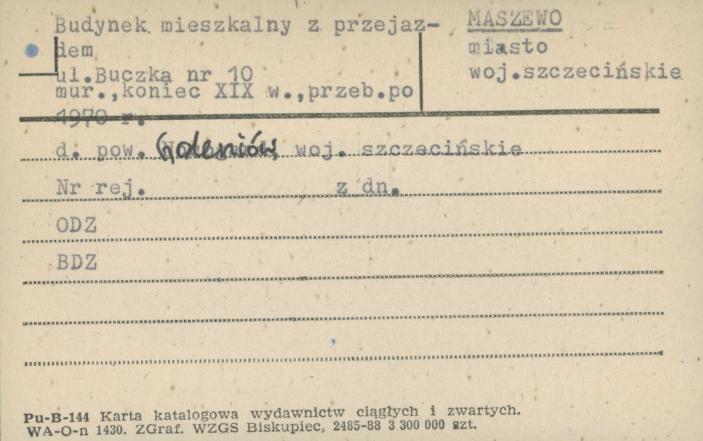 budynek mieszkalny z przejazdem, skan 1