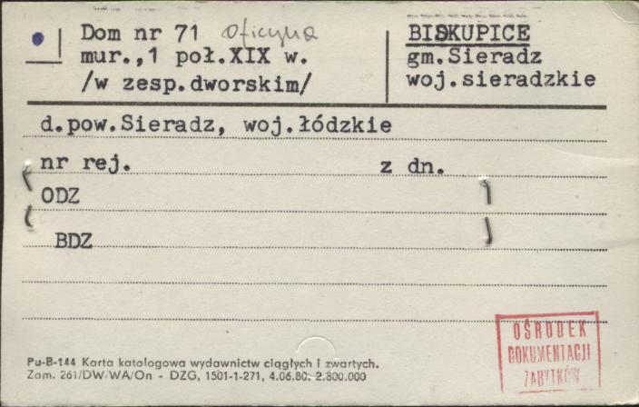 dom, oficyna (w zesp. dworskim), skan 1