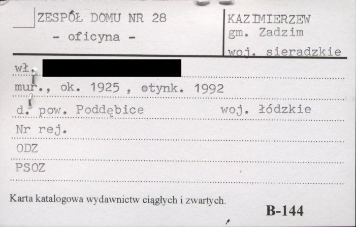 zespół domu - oficyna, skan 1