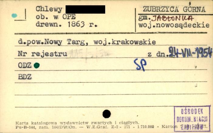 chlewy Moniaków, skan 1