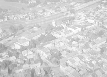 zabudowa centrum. Fragment zabudowy centrum - bloki przyrynkowe od strony południowej , skan 1