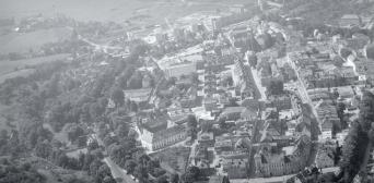 układ urbanistyczny miasta. Widok ogólny układu miasta od strony wschodniej, skan 1