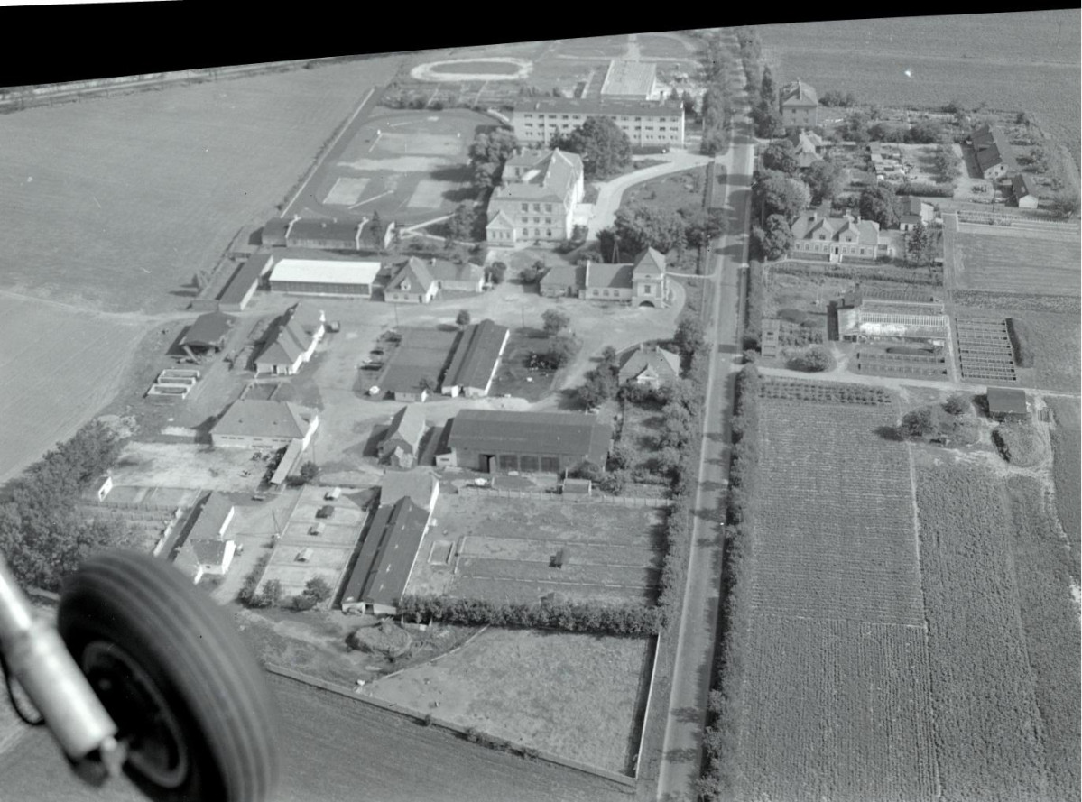 zabudowa miasta.  Fragment zabudowy przedmieścia od strony  zachodniej, skan 1