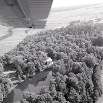 park. XVII wieku fragment parku krajobrazowego od strony zachodniej, skan 1