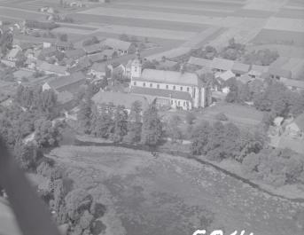opactwo Cystersów XVIII wieku Widok ogólny opactwa od strony południowej, skan 1
