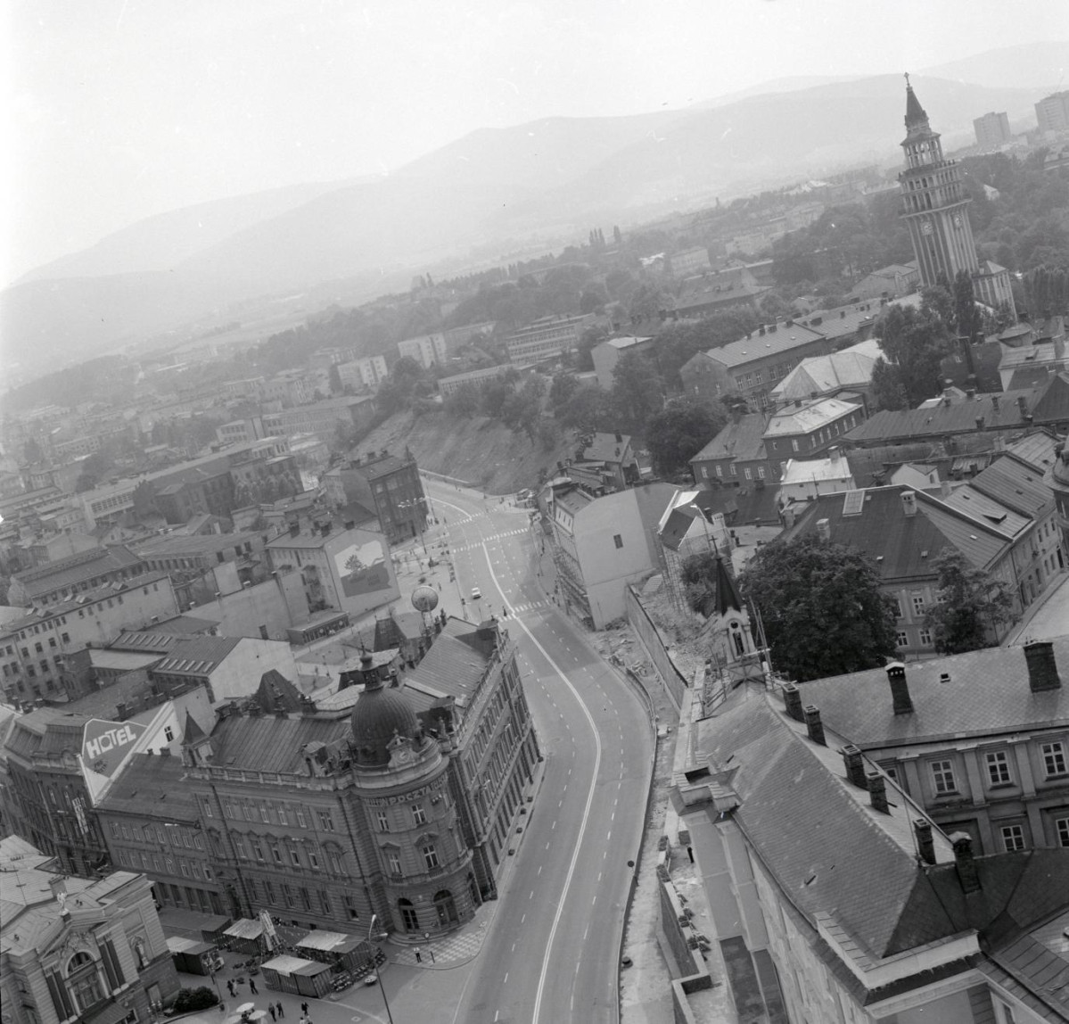 fragment zabudowy centrum miasta  od strony wschodniej, skan 1