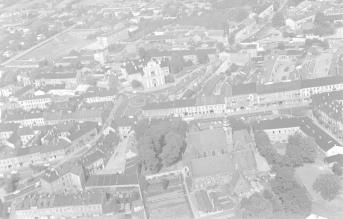układ urbanistyczny centrum. Widok ogólny układu centrum miasta od strony południowej, skan 1