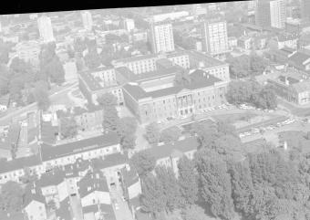 zabudowa centrum miasta. Zabudowa miasta wokół d. Komisji Wojewódzkiej od strony południowej, skan 1