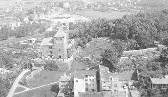 Widok ogólny zamku od strony południowej, skan 1