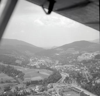 układ przestrzenny uzdrowiska. Widok ogólny od północnej -zachodniej, skan 1