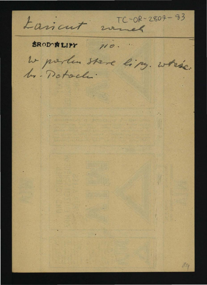 wypis z Środoń A., Inwentarz zabytkowych lip w Polsce w: „Ochrona Przyrody”, 1935, s. 110 wzmiankujący wiekowe lipy w miejscowym parku należącym do hr. Potockiego , skan 1