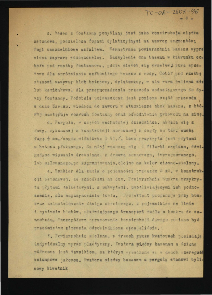 oferta na opracowanie urządzenia ogrodowego dziedzińców zamkowych z 22 maja 1960 r.; cztery karty , skan 4