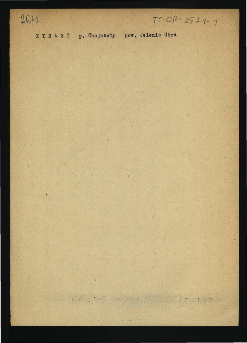 odsyłacz do obwoluty „Chojnasty (powiat Jelenia Góra)”, skan 1