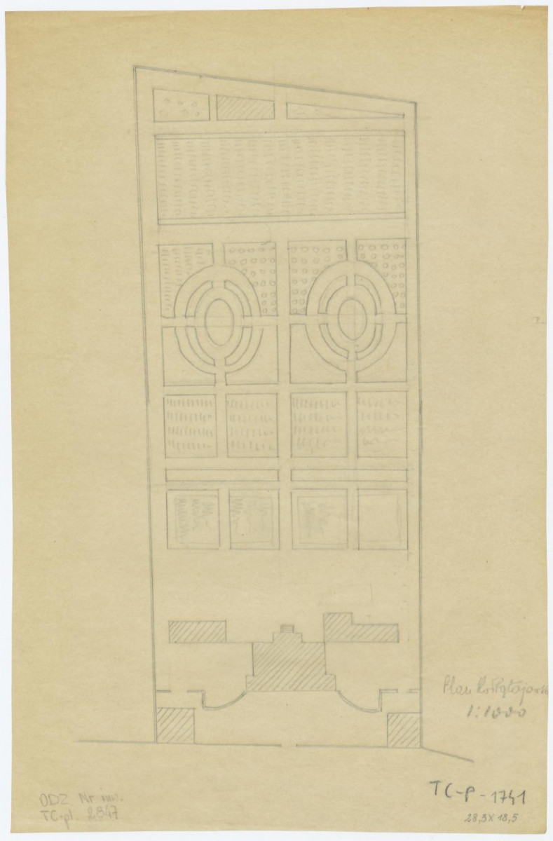 Ogród Botaniczny - plan Kołłątajowski, 1:1000, skan 1