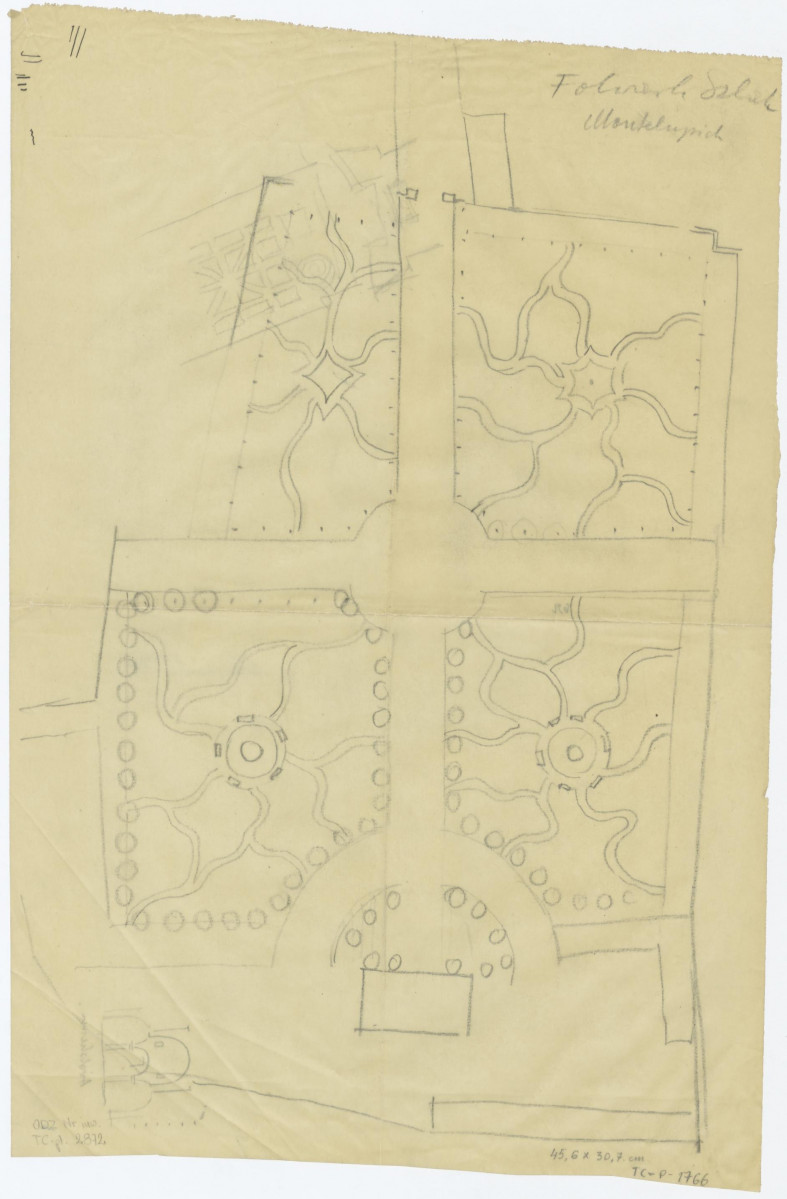 plan ogrodów królewskich, skan 1