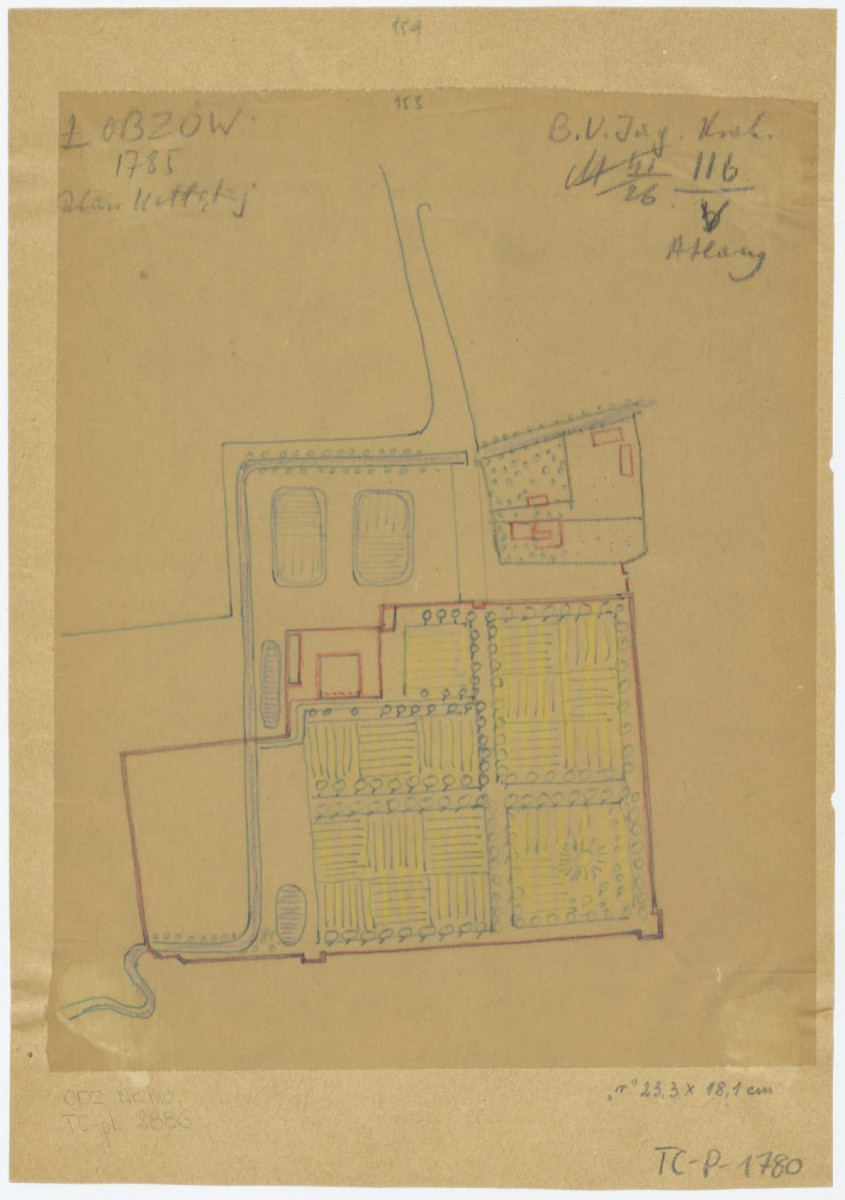 plan ogrodów królewskich, skan 1