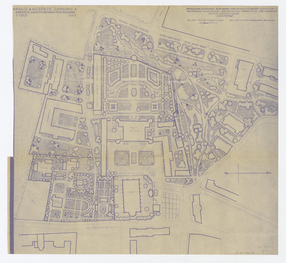 Koncepcja zagospodarowania przestrzennego Wzgórza Zamkowego w KielcachKoncepcja zagospodarowania przestrzennego Wzgórza Zamkowego w Kielcach, ODZ nr inw. TC-pl. 2657, skan 6
